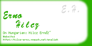 erno hilcz business card